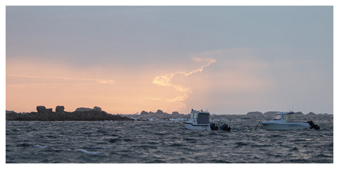 Crépuscule sur les côtes d'Armor