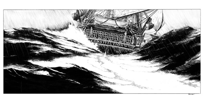 Gros grain pour l'USS Constitution